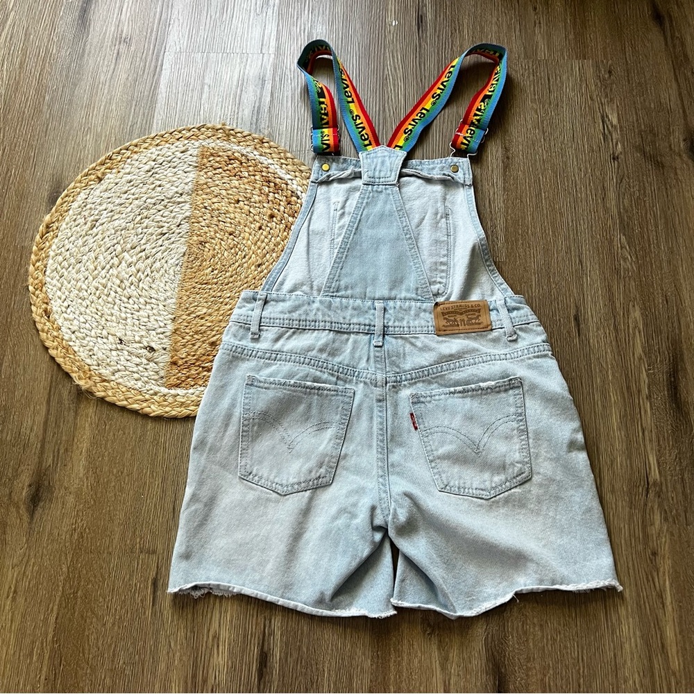 LEVI'S Girls Shortall Rainbow Adjustable Strap - Picture 6 of 8